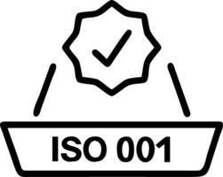 Quality certification represented by a hologram displaying ISO 9001 with a glowing stamp of approval in a professional setting Set 2 vector