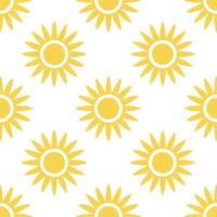 Radiant spring sunshine seamless tile pattern with luminous yellow hues and soft ambient light vector