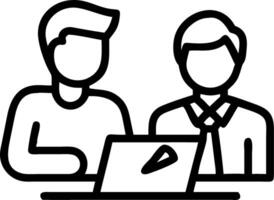 Professional young business man manager financial advisor consulting client having conversation sitting at work meeting Two busy happy diverse male employees checking documents ta Set 2 vector
