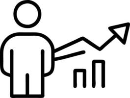 Professional visualizing data for financial performance and growth metrics using holographic tools vector