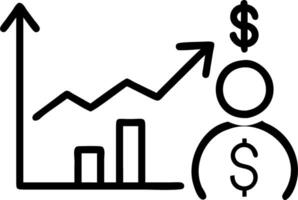 Professional visualizing investment growth and returns using holographic financial tracking systems Set 2 vector