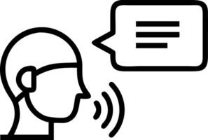 Professional utilizing a holographic voice recognition system for business communication vector