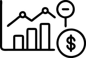 Professional showcasing digital financial analysis and cost optimization with a bar graph vector