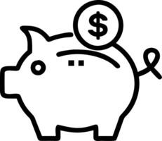 Professional showcasing savings growth using a holographic piggy bank interface vector