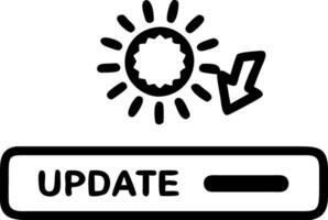 Professional updating business software with a holographic software update progress bar vector