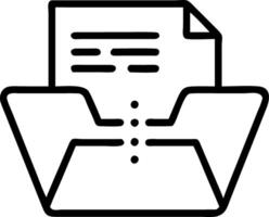 Professional organizing digital documents with a futuristic holographic file system vector