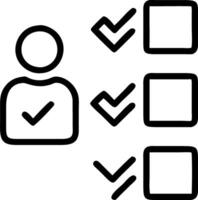 Professional managing task approvals using holographic interface with check and cross icons vector