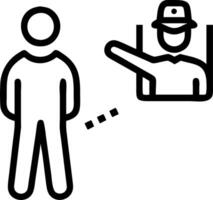Professional managing incident response system displayed through holographic interface Set 3 vector