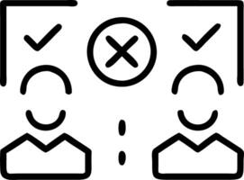 Professional managing approvals and rejections using a holographic check and cross validation system vector