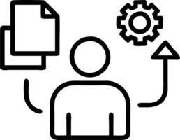 Professional managing futuristic holographic tools for task workflow and progress tracking vector