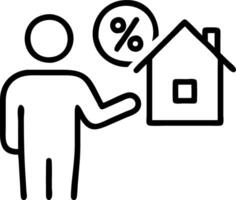 Professional calculating interest rates and mortgages with advanced holographic financial systems vector