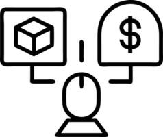 Professional evaluating and comparing assets with a holographic system displaying asset categories vector