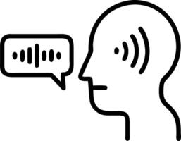 Professional analyzing voice recognition metrics with holographic soundwave technology vector