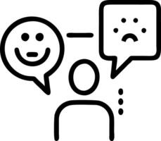 Professional analyzing customer satisfaction using a holographic interface with emotional indicators Set 3 vector