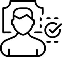 Professional analyzing identity verification processes using advanced KYC holographic tools vector