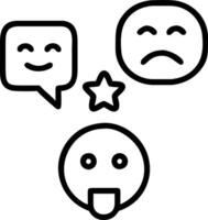 Professional analyzing customer feedback and satisfaction levels using emotional holographic indicators vector