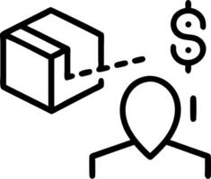 Professional analyzing cost to quality ratio using a magnified holographic metric system vector