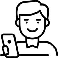 Portrait of happy African business man employee or student using smartphone at work smiling young adult male professional worker holding cell phone smart mobile tech working standi Set 5 vector
