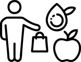 Pinpoint budget plan groceries comparing store brands checking flyers limiting impulse buys ensuring balanced meals controlling monthly food spend vector