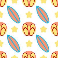 Playful summer seamless pattern with beach balls and vibrant tropical colors for a fun sunny atmosphere Set 2 vector