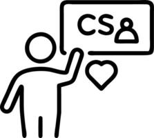 Person presents CSR icons on digital interface representing corporate social responsibility sustainability ethics community and environmental concerns in business Set 3 vector