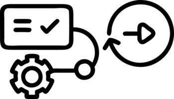 Operational efficiency depicted by a futuristic dashboard showing Procedure and Operating as interactive clickable options enhancing workflow Set 2 vector