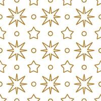 New Year seamless pattern with gold 2023 numbers sparkling stars and celebratory elements for a refined celebration feel vector