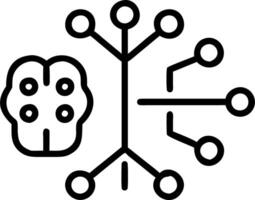 Neural network holograms floating in futuristic interface representing AI powered insights and data analysis vector
