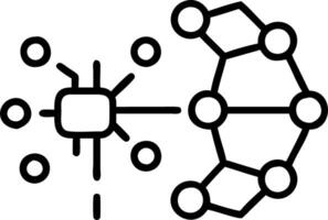 Neural network graphics and machine learning models depicting AI powered solutions in modern businesses Set 2 vector