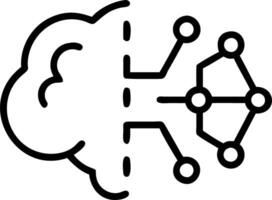 Neural network graphics and machine learning models depicting AI powered solutions in modern businesses Set 4 vector