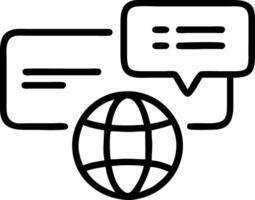 Multilingual Platforms A holographic globe highlighting various language options representing multilingual platforms in a digital interface vector
