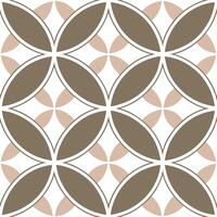 Mid century modern seamless pattern with abstract shapes and muted tones for sophisticated interiors vector