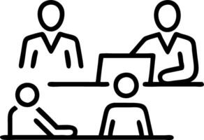 Mature mentor manager speaks at executive team meeting in boardroom male leader training executive team at board briefing multicultural professional business people discussing stra Set 2 vector