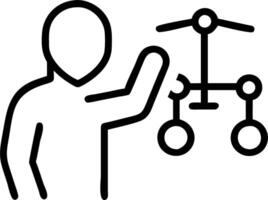 Man touches holographic icons of justice AI copyright and regulations on digital interface symbolizing intersection of law and artificial intelligence in empty space Set 3 vector