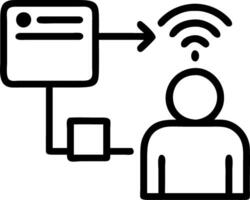 Man interacts with DNS interface with icons for internet connectivity data security website management and server operations representing DNS importance Set 5 vector