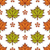 Lush autumn vineyard seamless tile pattern with grapevines leaves and rich colors vector