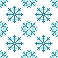 Intricate snowflake patterns seamless tile design with sparkling frost and icy blue accents vector