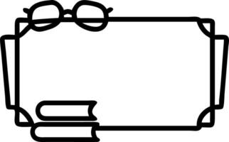 International Literacy Day border frame with open book and quill pen copy space for text Set 11 vector