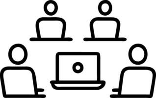 International diverse professional executives business team workers and board leaders group using laptop tech computer discussing corporate management working in office collaborati Set 2 vector