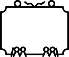 International Day of Families border frame with parents and children holding hands copy space for text Set 5 vector