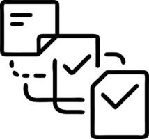 Interactive floating task lists showing progress in a digital task workflow for effective task management in a modern office vector