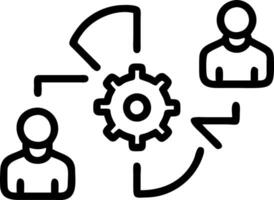 Interactive holograms of AI solutions being implemented in business workflows symbolizing AI in business and automation vector