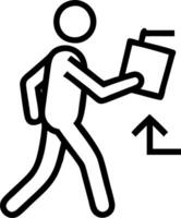 Indian project manager walking through office with tablet planning business strategies focusing on future objectives vector