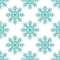Icy branches and snowflakes seamless tile pattern with shimmering frost details vector