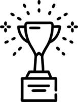 Holographic trophy glowing with particles symbolizing achievement and success in corporate environments Set 5 vector