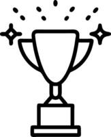Holographic trophy glowing with particles symbolizing achievement and success in corporate environments Set 4 vector