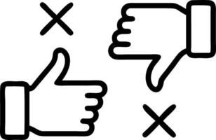 Holographic thumbs up down icons or yes no checkboxes being tapped representing virtual voting in digital workplaces Set 3 vector