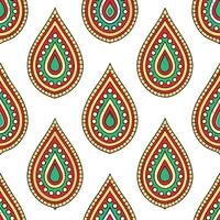 Illustrate a seamless pattern featuring retro polka dots in vibrant primary colors for a playful mid century modern theme Set 13 vector