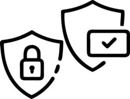 Holographic shields and lock icons symbolizing enhanced data privacy measures and secure information protection vector