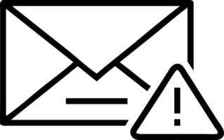 Holographic red email icon with warnings or errors highlighted in a digital communication interface Set 2 vector